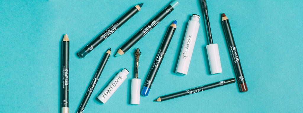 An assortment of Cheekbone Beauty eye products.